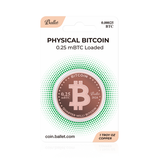 Ballet Quarter Milli Bitcoin (0.00025 BTC Loaded)