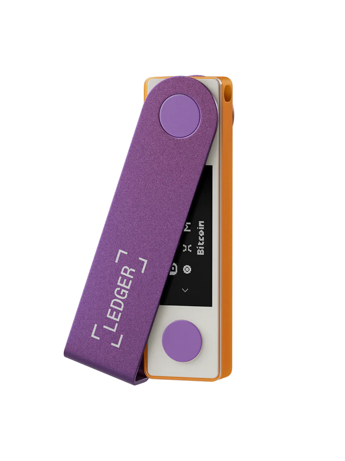 Ledger Nano X Hardware Wallet. Purple - Orange - Black.11