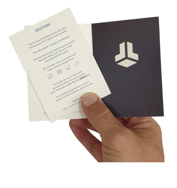BitBox Bitcoin Backup Card 3 Pack