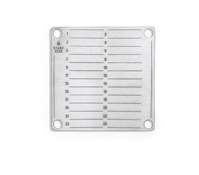 Stamp Seed Titanium Seed Plate