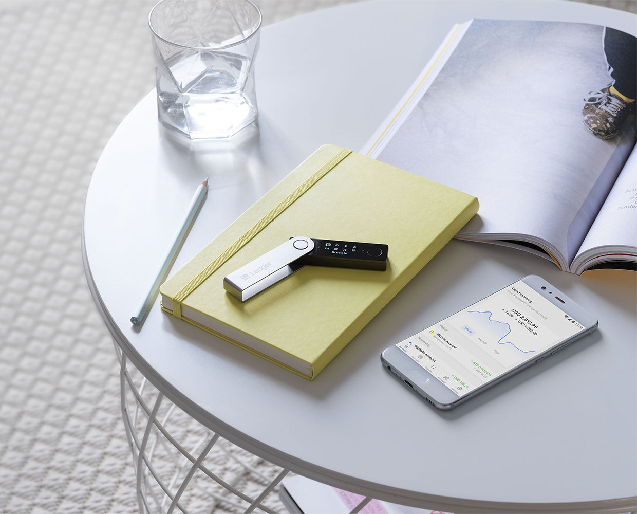 Ledger Nano X Hardware Wallet. Purple - Orange - Black.5