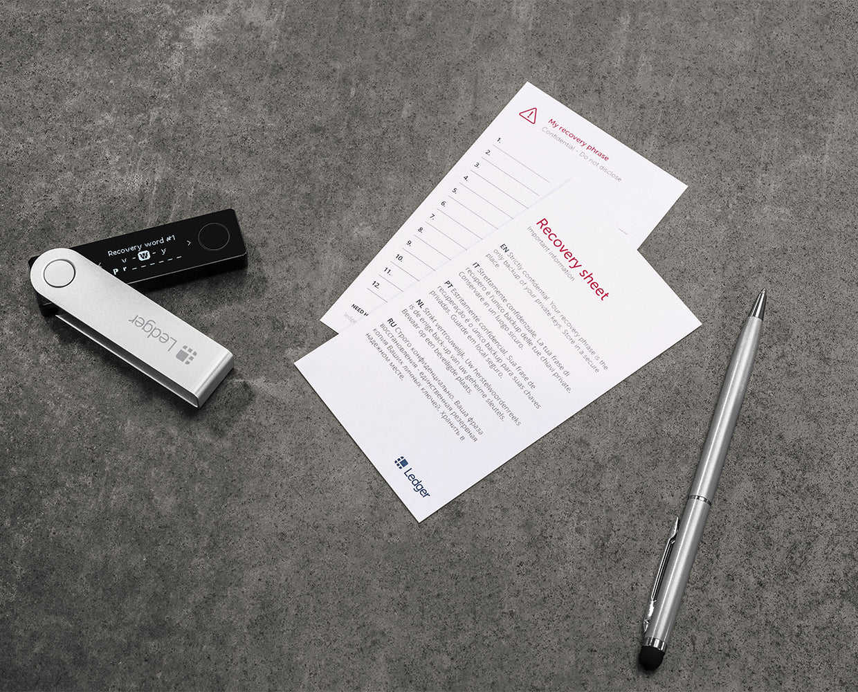 Ledger Nano X Hardware Wallet. Purple - Orange - Black.3