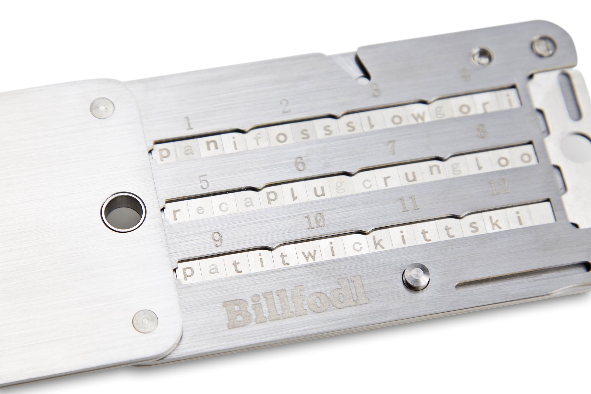 Billfodl Stainless Steel Recovery Seed Backup Tool5