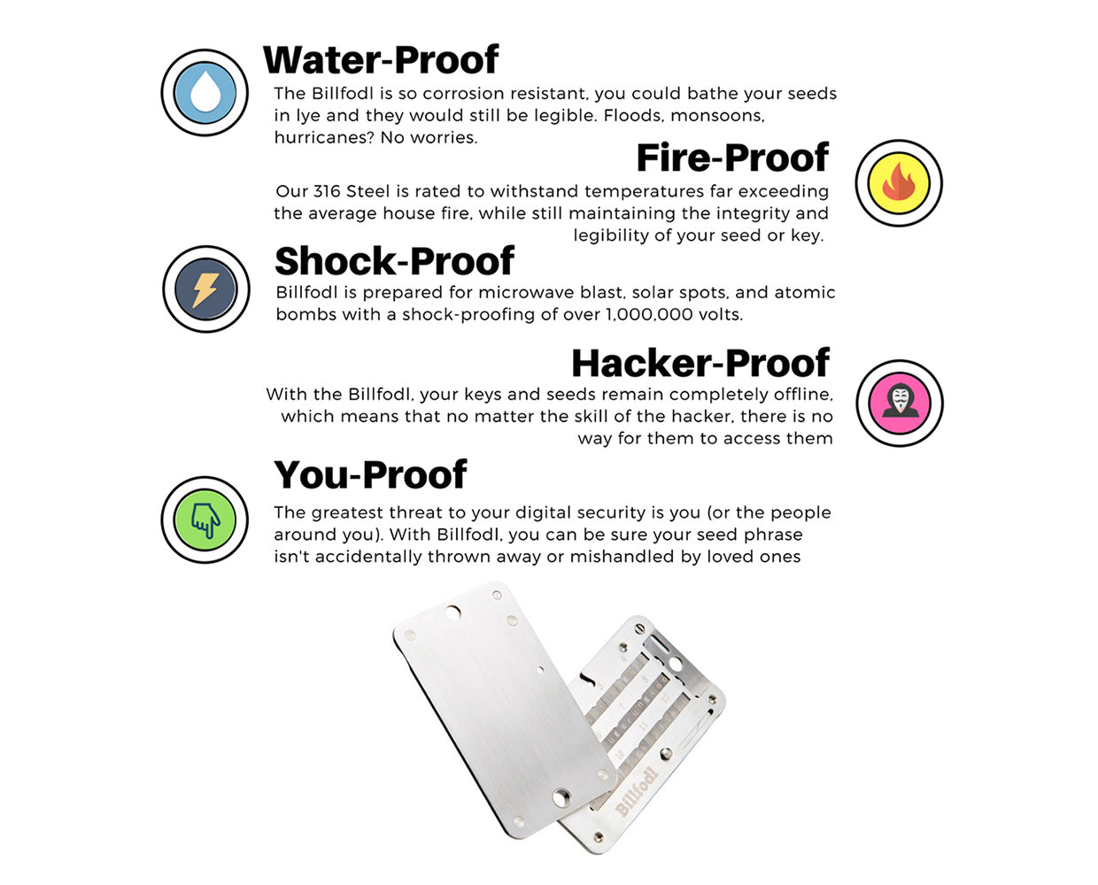 Billfodl Stainless Steel Recovery Seed Backup Tool7