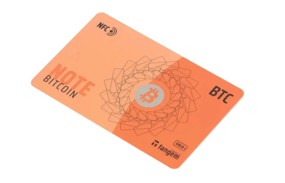 Tangem Note Hardware Wallet — Bitcoin or Ethereum