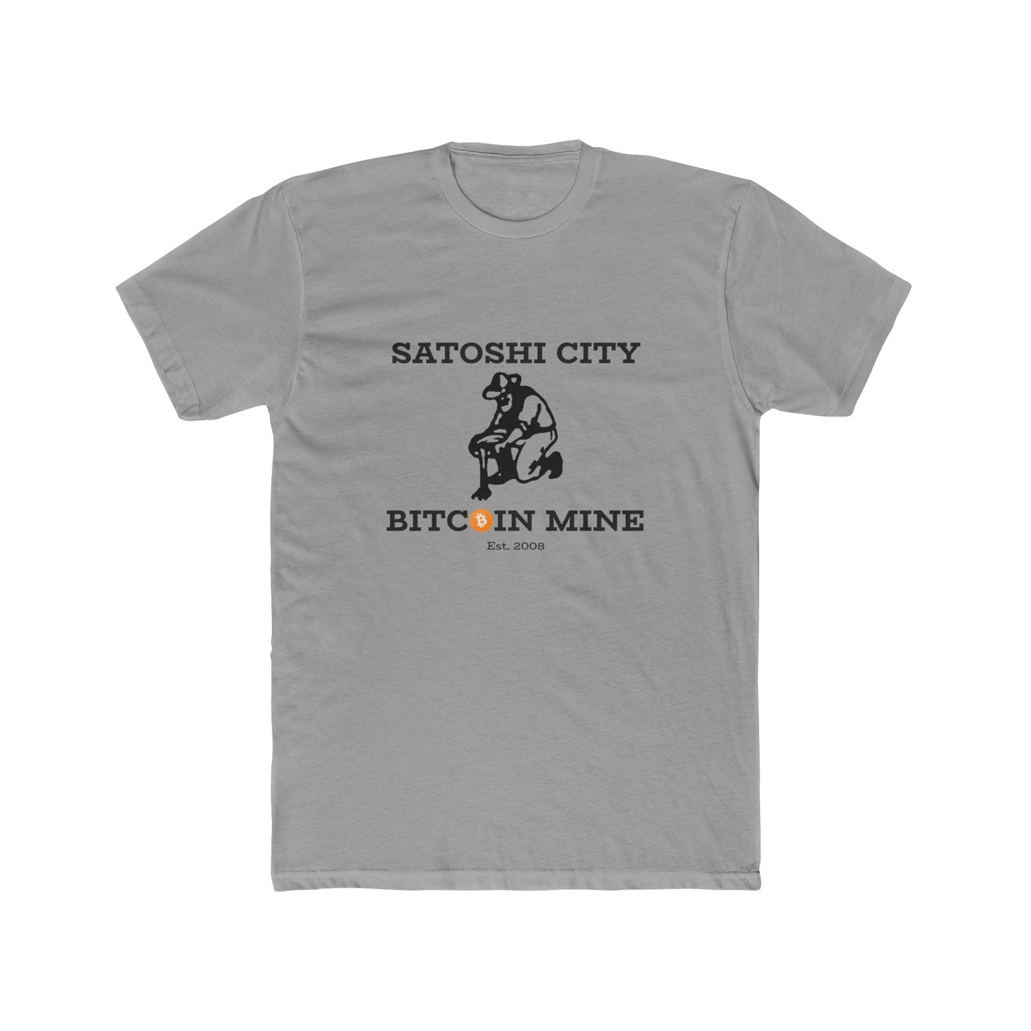 Satoshi City Bitcoin Mine Men's Crew T-Shirt