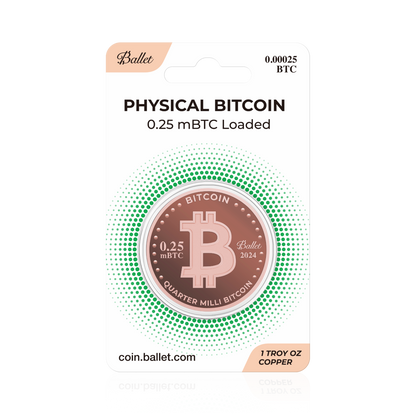 Ballet Quarter Milli Bitcoin (0.00025 BTC Loaded)