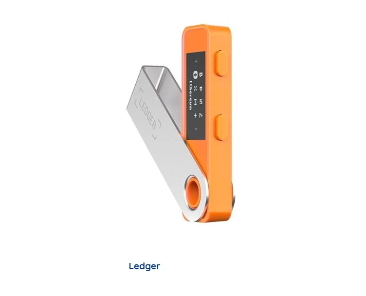 Ledger Nano S Plus Hardware Wallet - Black - Orange - Blue - White - Ice