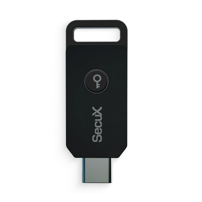SecuX PUFido Clife Key front view with USB-C connector