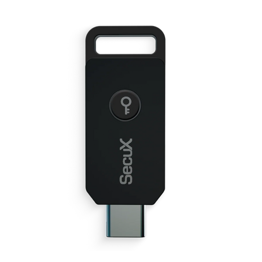 SecuX PUFido Clife Key front view with USB-C connector