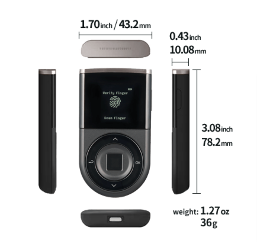 Buy a D'Cent Biometric Hardware Wallet - Ships Today FREE – The