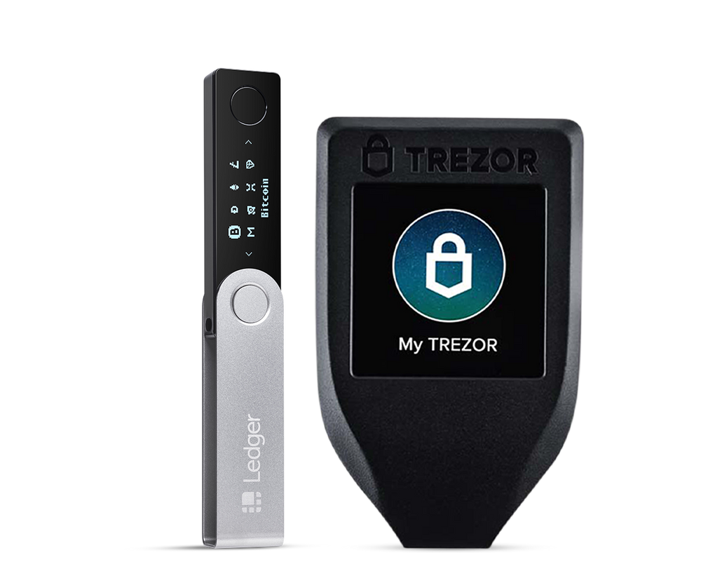 Ledger Nano X + Trezor Model T Premium Backup Pack