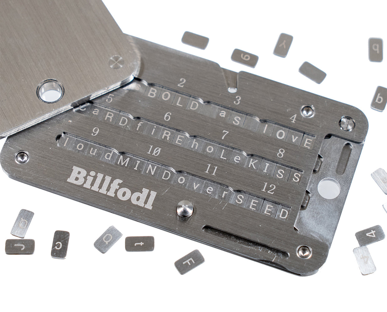 Billfodl Stainless Steel Recovery Seed Backup Tool