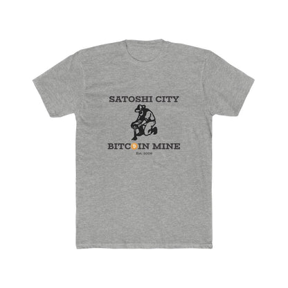 Satoshi City Bitcoin Mine Men's Crew T-Shirtanothergray