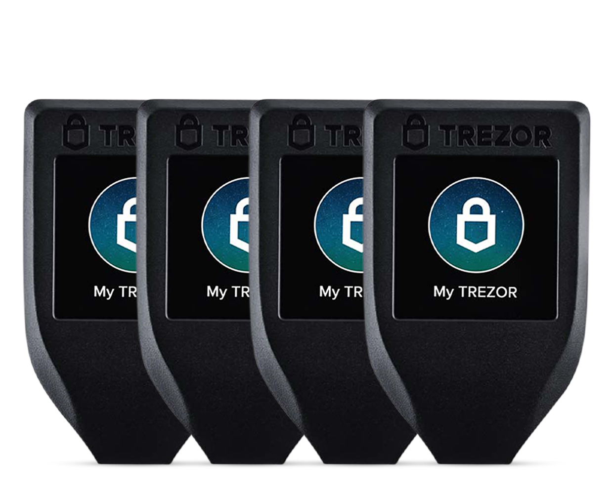 Trezor Model T Family Pack of 4 Hardware Wallets