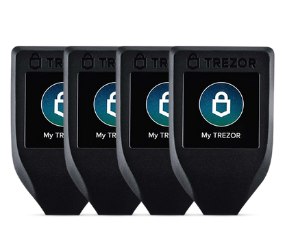 Trezor Model T Family Pack of 4 Hardware Wallets