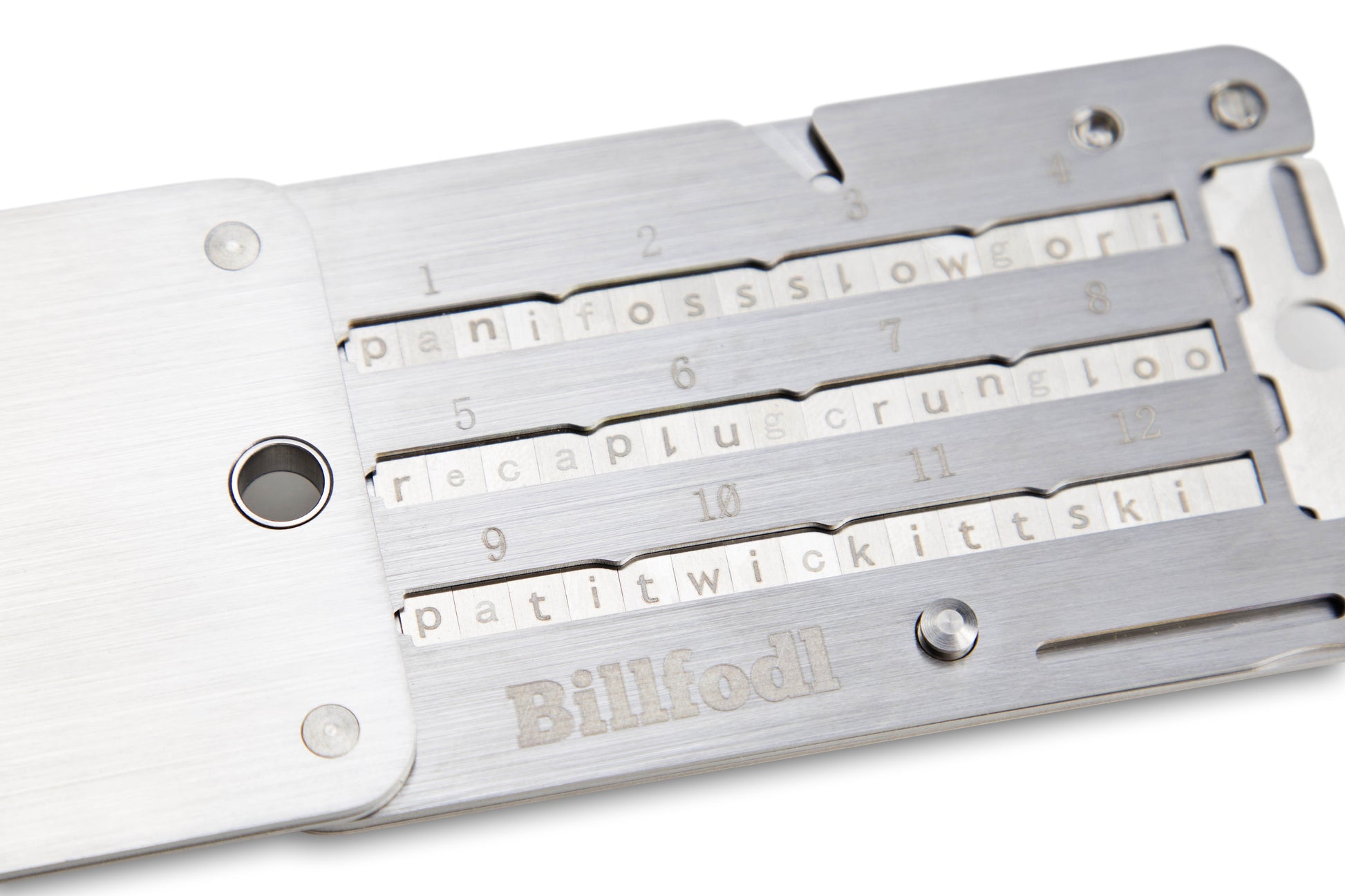 Billfodl Stainless Steel Recovery Seed Backup Tool – The Crypto Merchant