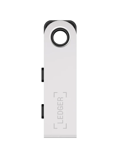 the Ledger Nano S Plus hardware wallet closed