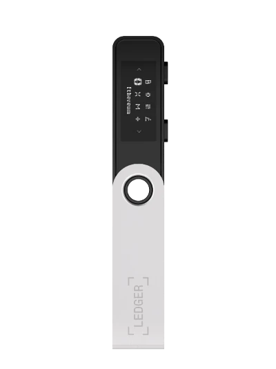 front view of the Ledger Nano S Plus hardware wallet