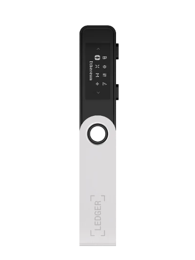 front view of the Ledger Nano S Plus hardware wallet
